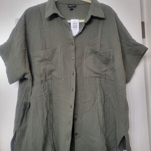 Torrid Deep Depth Green Dolman Shirt